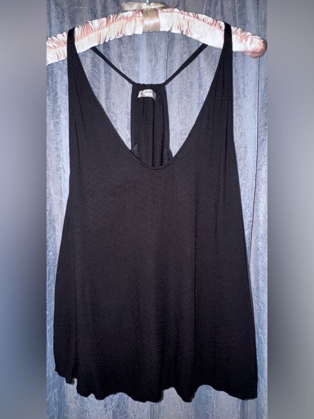 Intimately Free People Black Textured Swing Tank Top | Size L | Worn Once